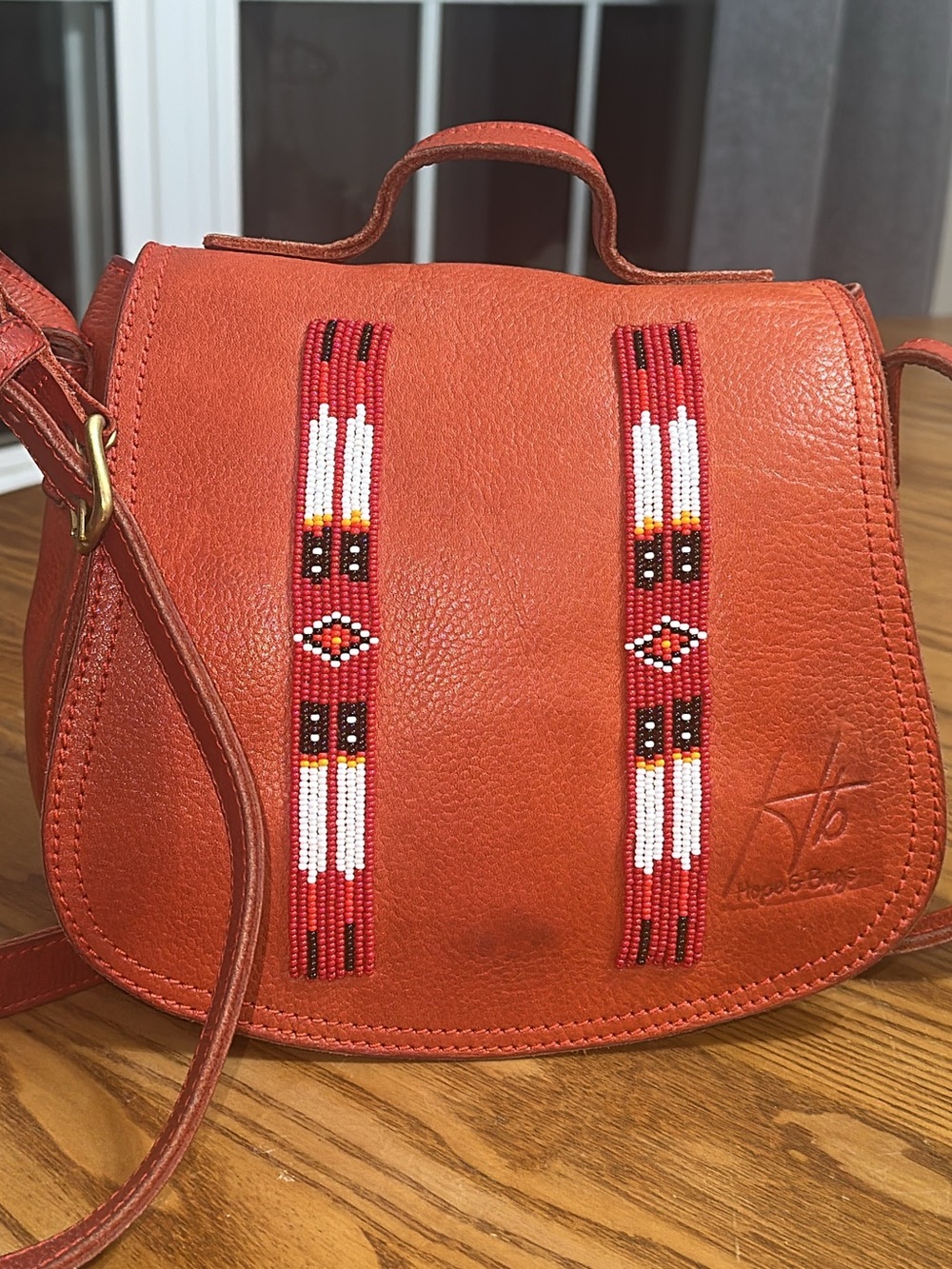 eva wambui hope & bags warrior leather bag. See stains in pictures (bah16)